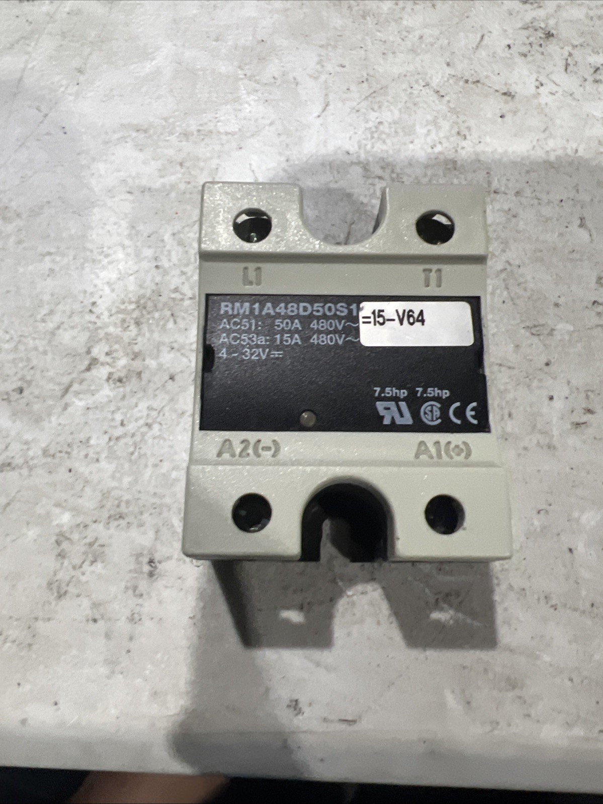 🔥Carlo Gavazzi RM1A48D50S18 Solid-state Relay 50A 480V, Used, Free Ship🇺🇸
