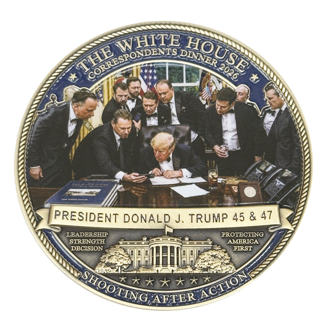 DL14-15 President Trump MAGA Challenge Coin 2026 White House Correspondents dinn