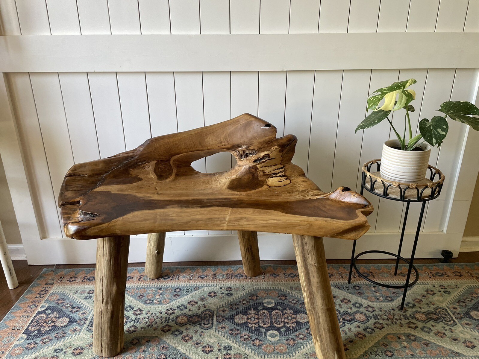 Teak Root Bench