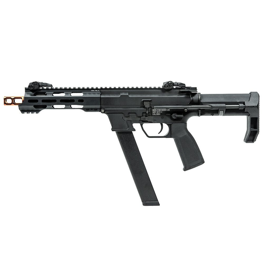 KWA Full Metal QRF MOD.2 PDW AEG 2.5 Airsoft Rifle w/ Adjustable FPS 104-01502