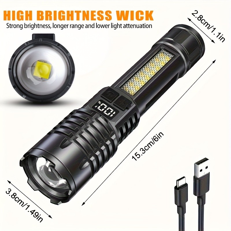 Super Bright 990000000Lumen LED Flashlight Rechargeable LED Tactical Work Lights