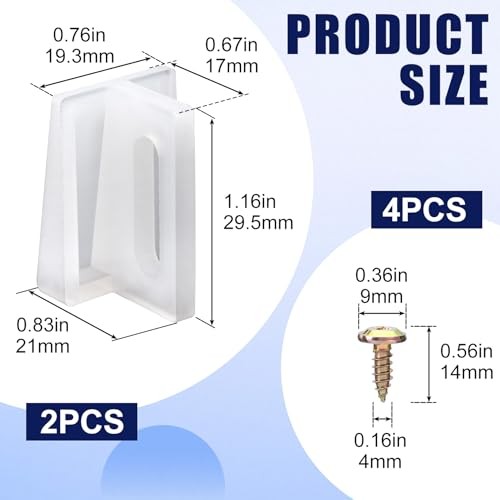 2 Pack Pocket Door Bottom Guide, Plastic Pocket Guide Sliding Door White