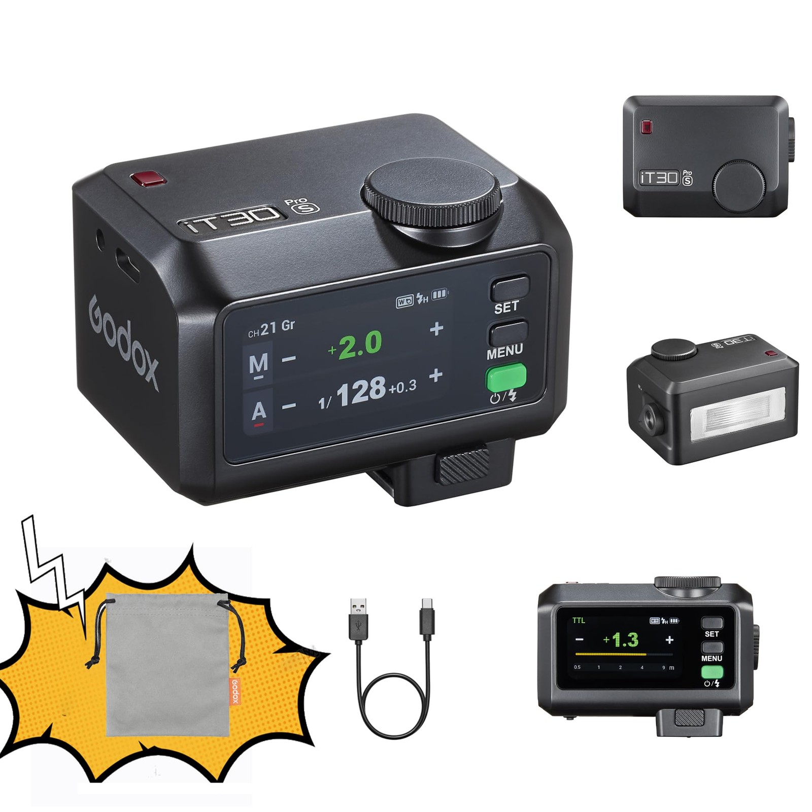 GODOX iT30 Pro TTL mini TTL Wireless Camera Flash 2.4G Wireless for Sony Camera