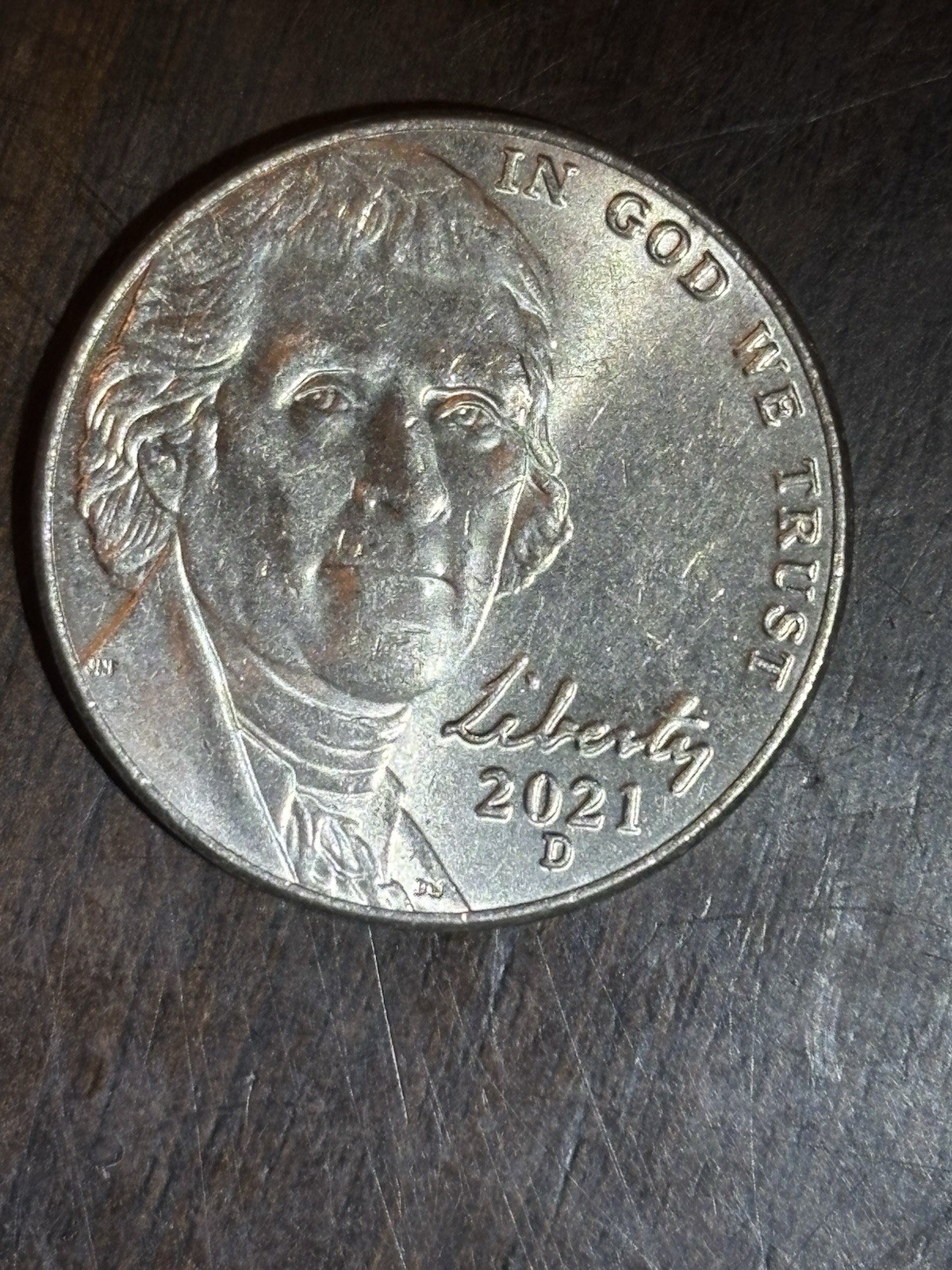 2021 -D Jefferson Nickel Date And Mint Mark D/D Error Rare!!!!