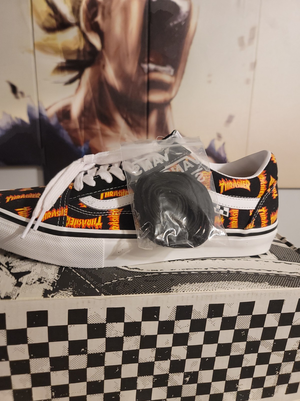 Vans Skate Old Skool Thrasher Black Skateboarding Shoes Men's US Size 11