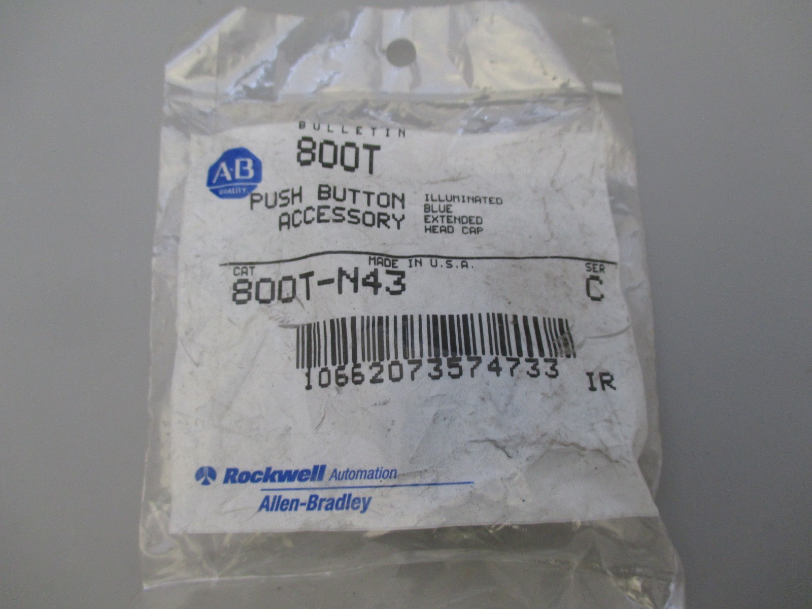 Allen Bradley 800T-N43 Illuminated Push Button Accesory qty 5