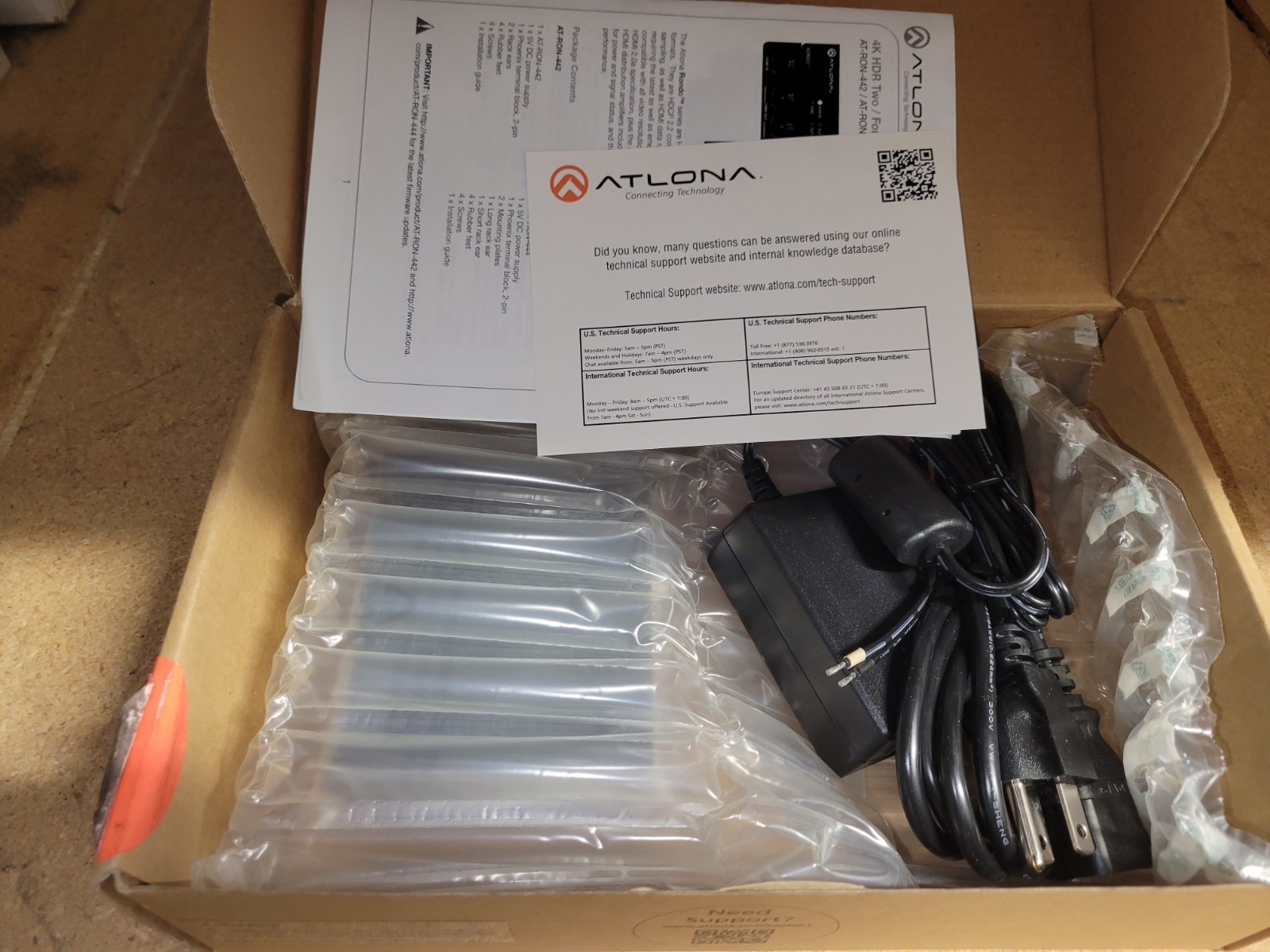 Atlona AT-RON-442 4K/HDR 1x2 HDMI Distribution Amplifier