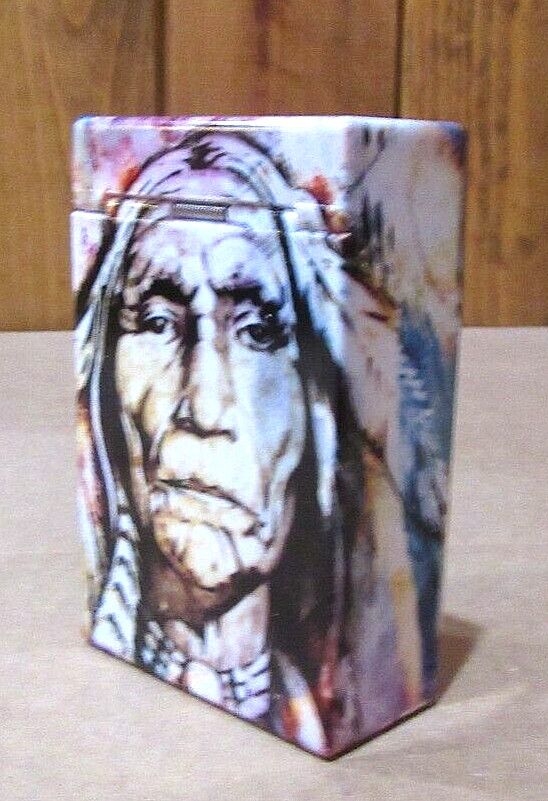 Cigarette Box, Creative Pattern Indian Acrylic Cigarette Case, 20 Cigarette Size