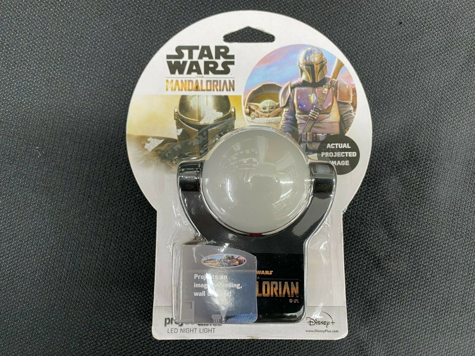 53215-DK6 STAR WARS Mandalorian Black LED Night Light with Auto On/Off