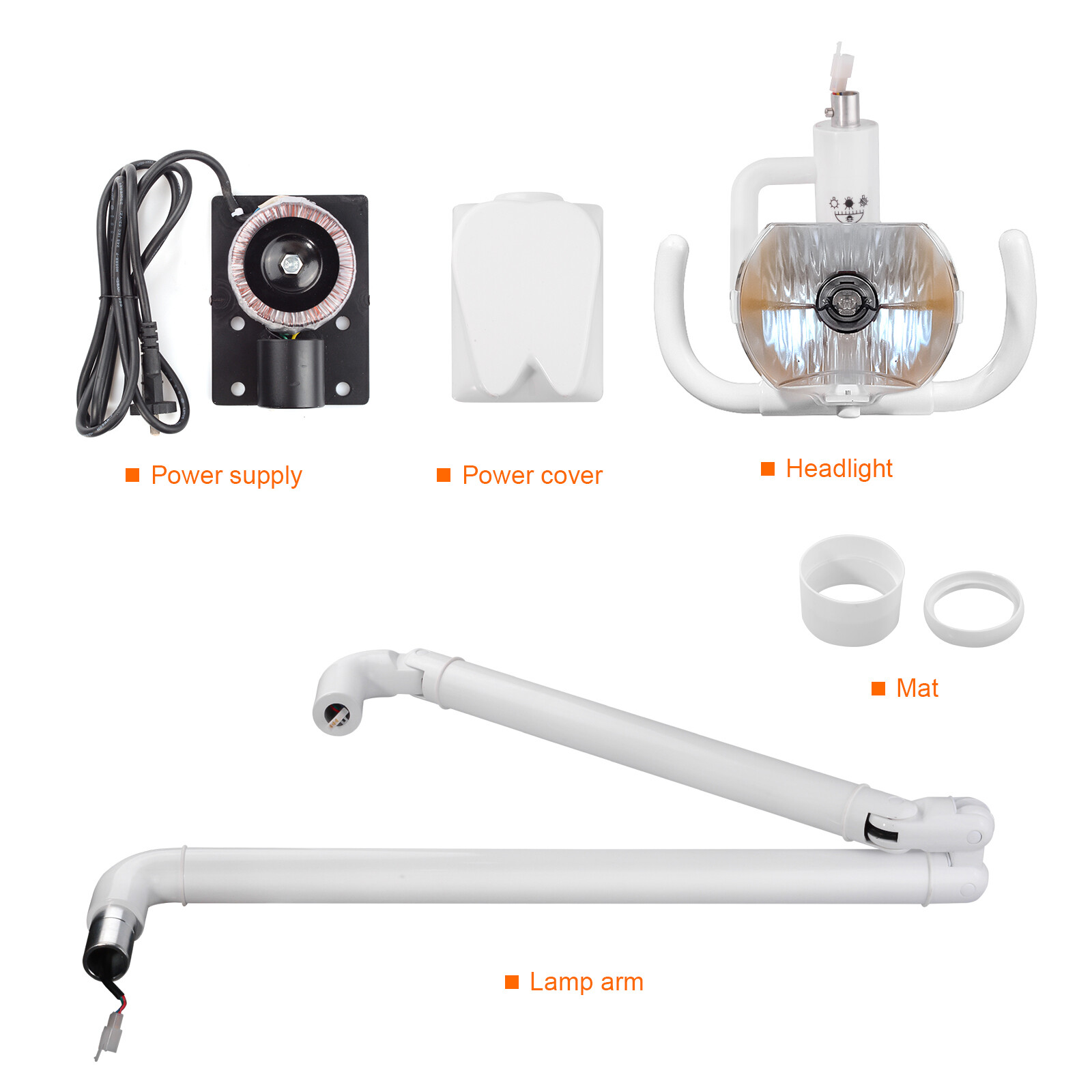 Wall Mounted Dental Shadowless Oral Cold Light Halogen Lamp Medical Exam Light