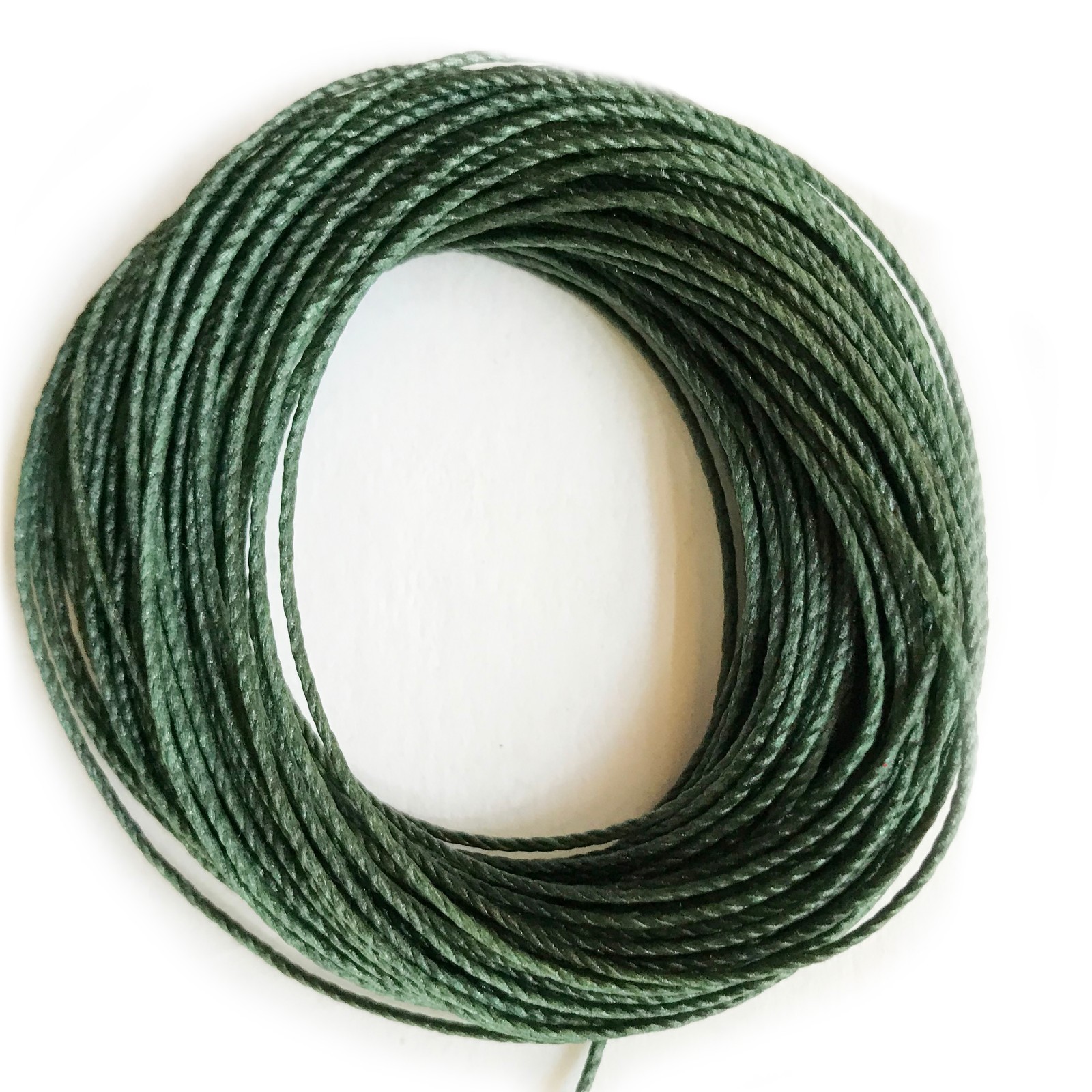 Bead Stringing Cord Leaf Green Heavy Weight 1mm (0.04") 10 yd pk. Made in USA