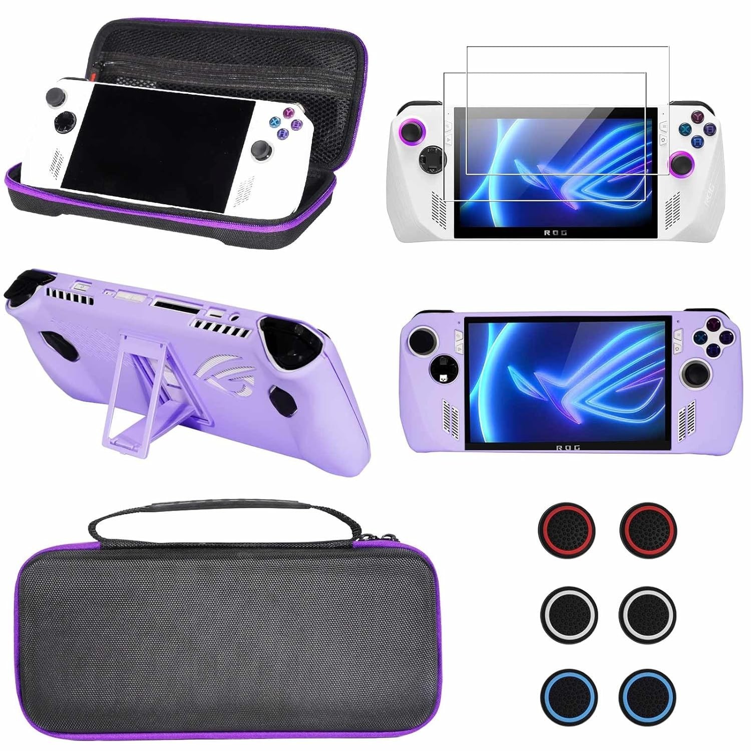 10-in-1 ASUS ROG Ally Accessories Bundle - Carry Case, Grip & Screen Protectors