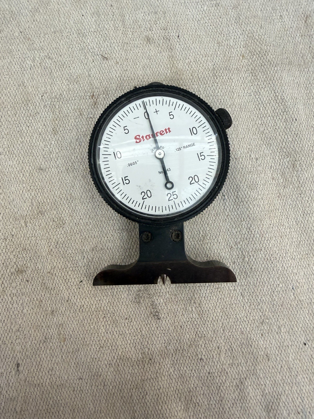 Starrett No.643 Jeweled Dial Depth Gauge .0005" .125" Range