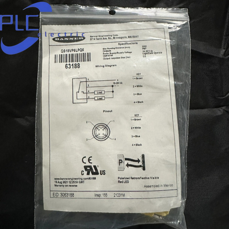 Banner QS18VP6LPQ5 Photoelectric sensor switches brand new free shipping