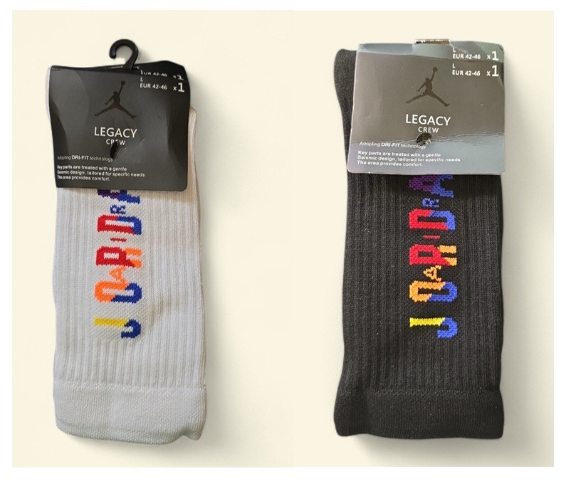 Jordan Socks Air Nike Socks 3 Pairs Everyday ELITE LEGACY CREW Men SIZE LARGE