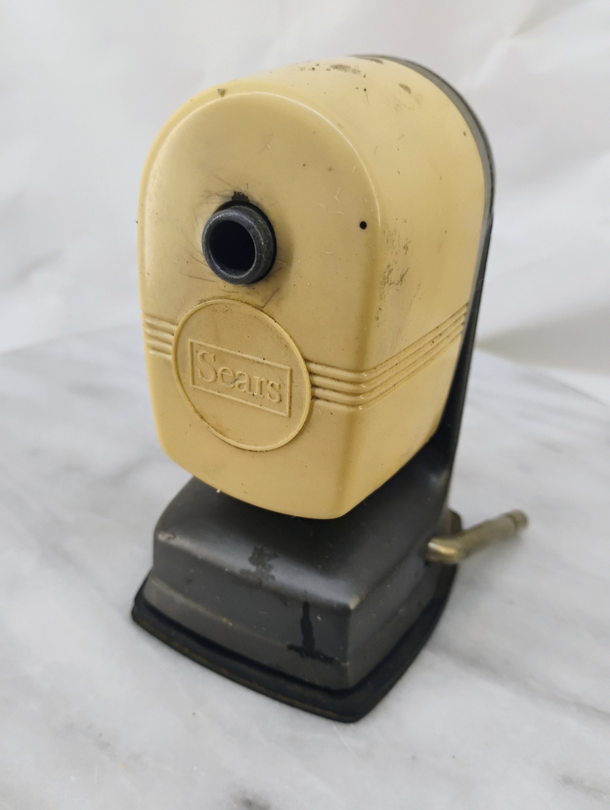Vintage Table Mounted Sears Pencil Sharpener WORKS