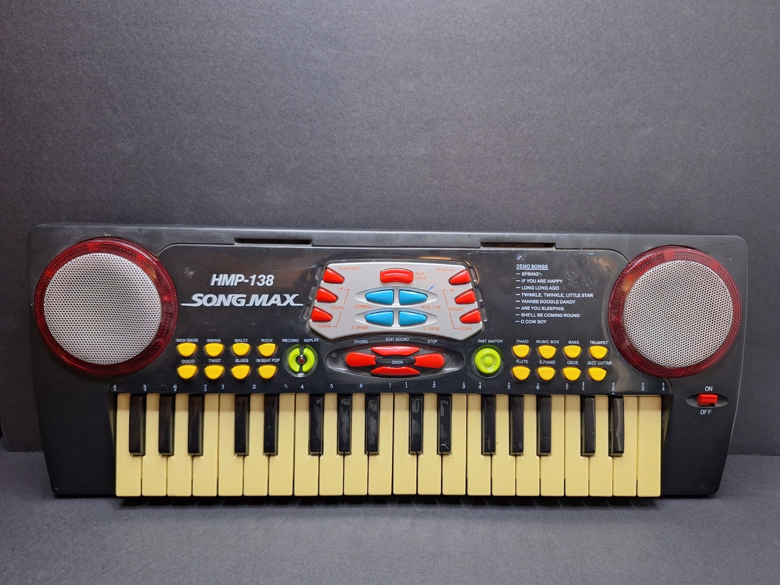 Songmax HMP-138 Keyboard Piano 37 Keys Teaching Music Learning Machine Tested