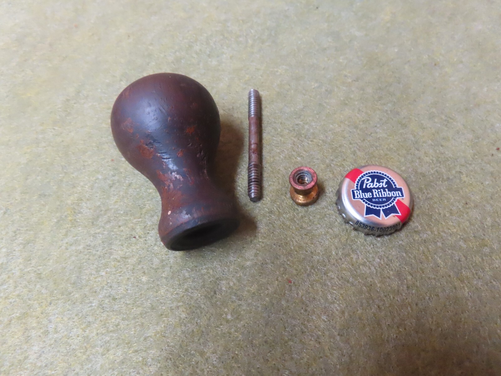 Stanley No.4,5 Plane,Knob/Stud assy(ONLY)Tall,Rosewood,1948-57~GD+🤠🤠S3.24.24R