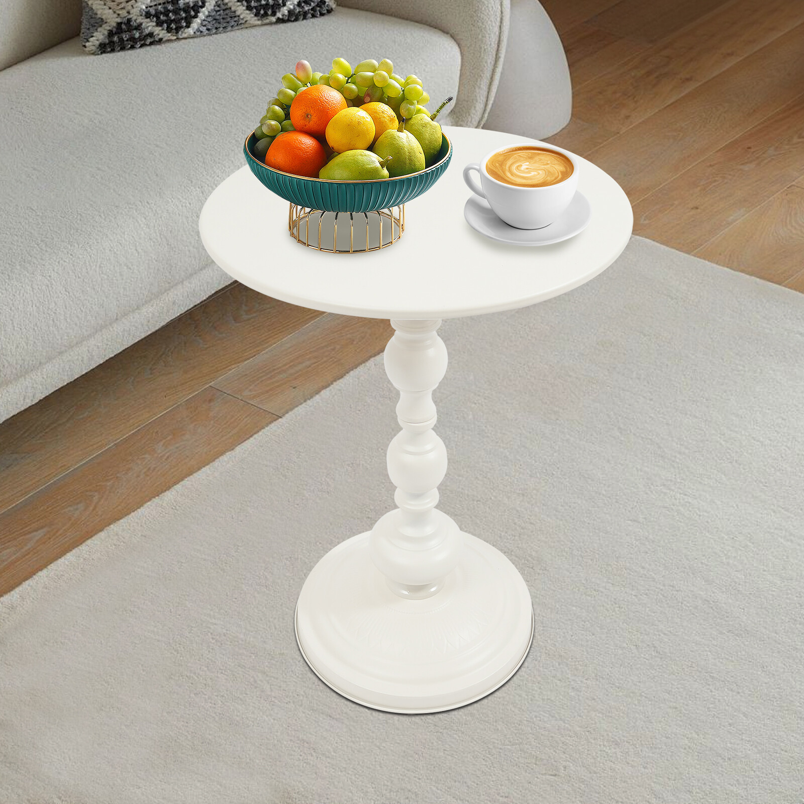40cm Small End Table Round Side Table Coffee Table For Cafe Bar Yard Living Room