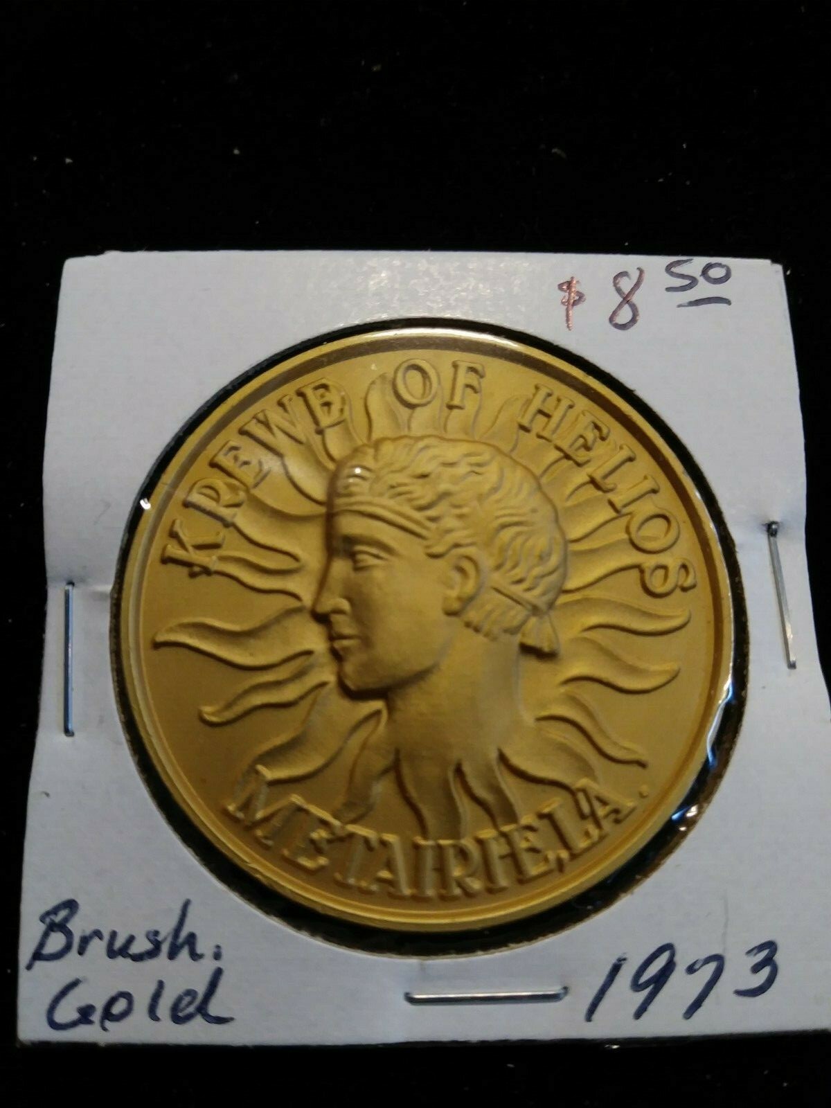 1973 Helios Brushed Gold Doubloon - Mardi Gras