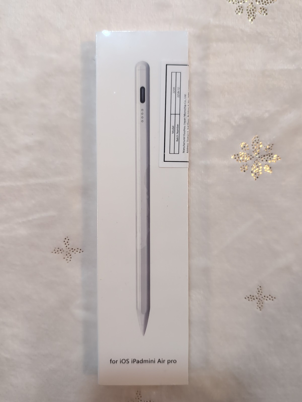 Active Stylus Pen for Apple iPad Air Pro, White, USB-C, Magnetic, Long Battery