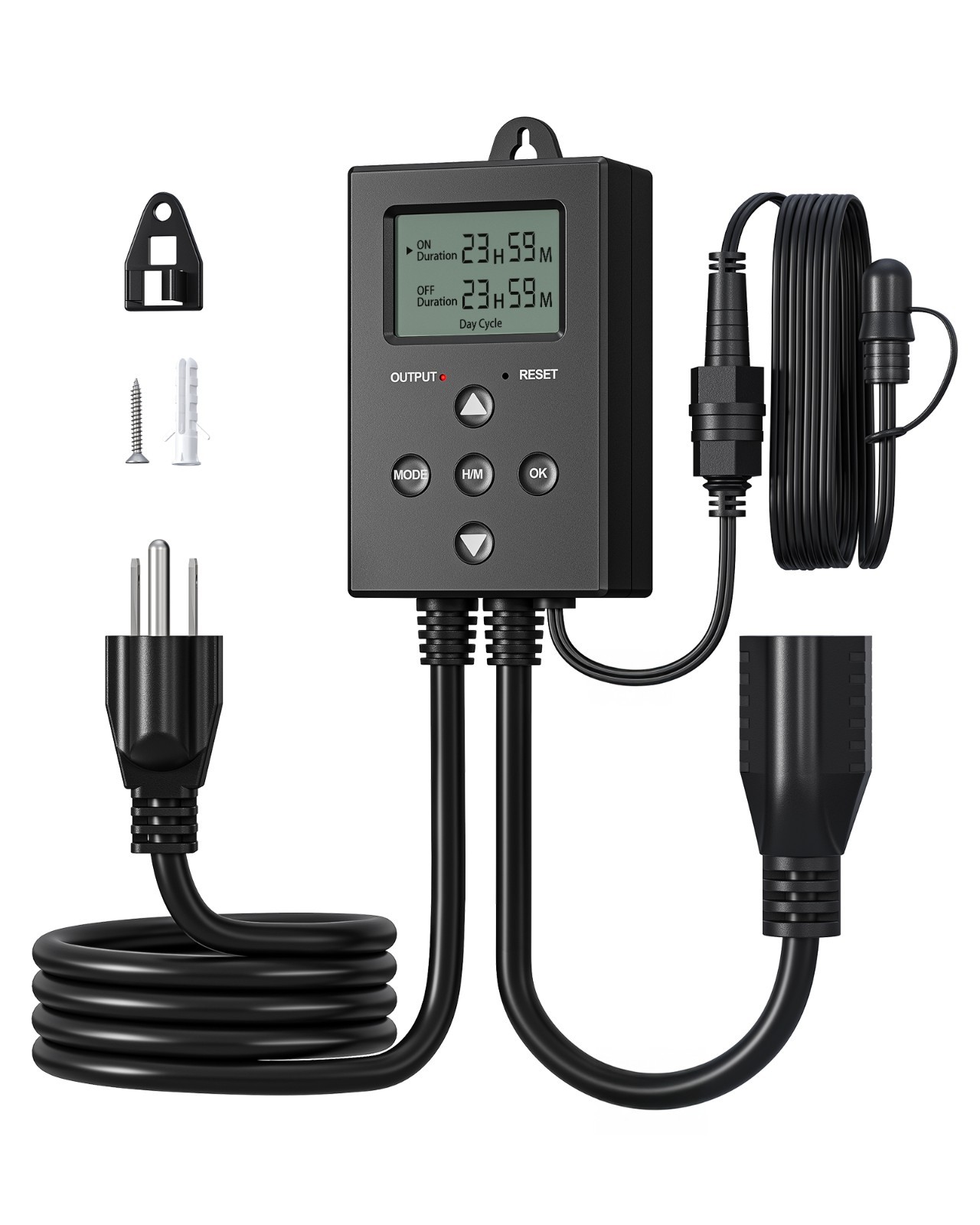DEWENWILS Digital Repeat Cycle Timer Outlet Infinite Day Night Cycles 1625W