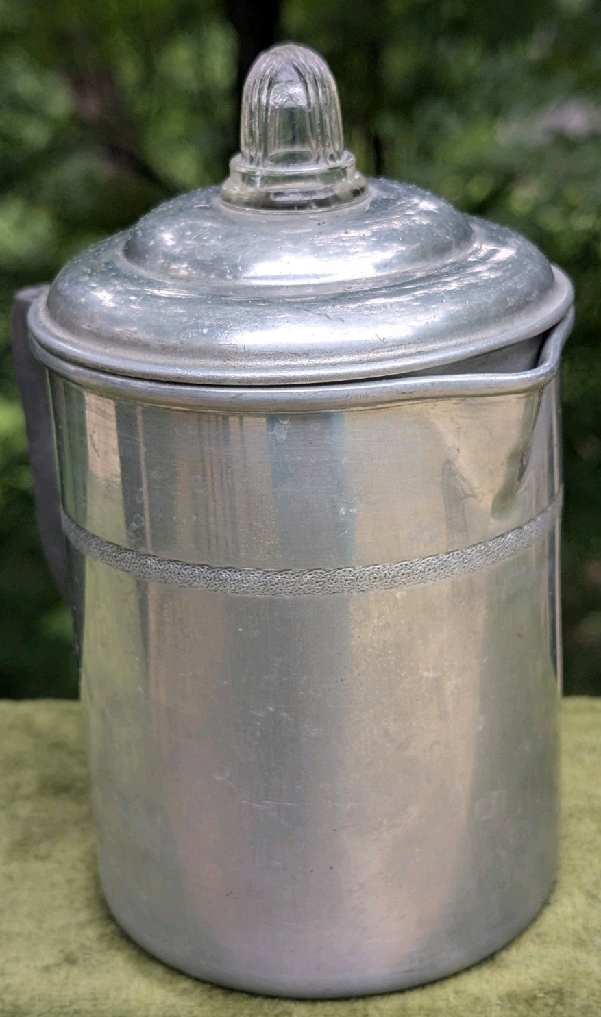 VINTAGE CRAFTMASTER PRODUCTS ALUMINUM COFFEE PERCOLATOR COMPLETE KITCHEN PROP