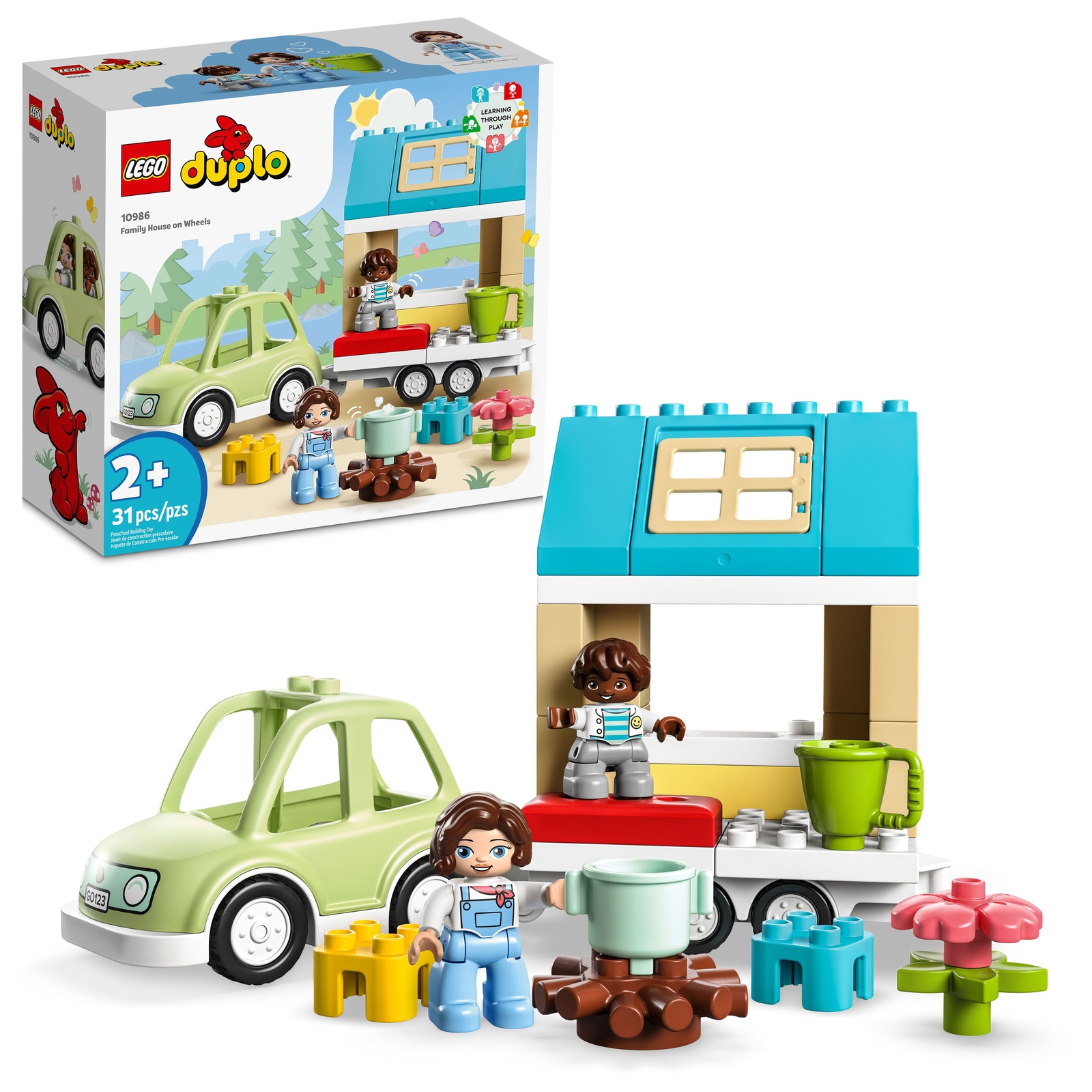 LEGO® DUPLO® Town Family House on Wheels 10986 - RETIRED - Brand New
