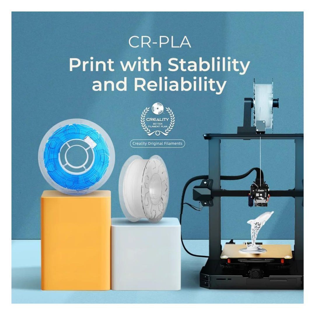 Creality 1.75mm PLA 1Kg White Filament with Precise Spooling Control