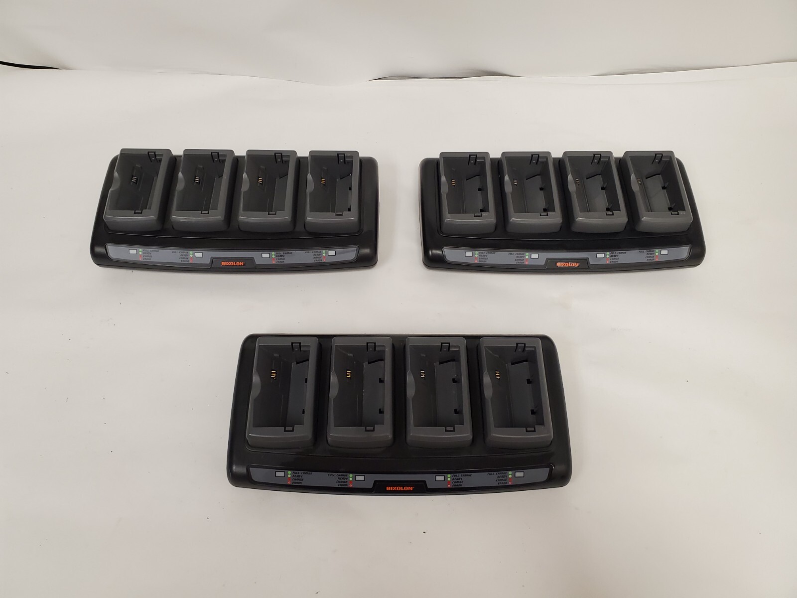 LOT OF 3 Bixolon PQC-R300 4-Slot AC Charger - No Cables Included