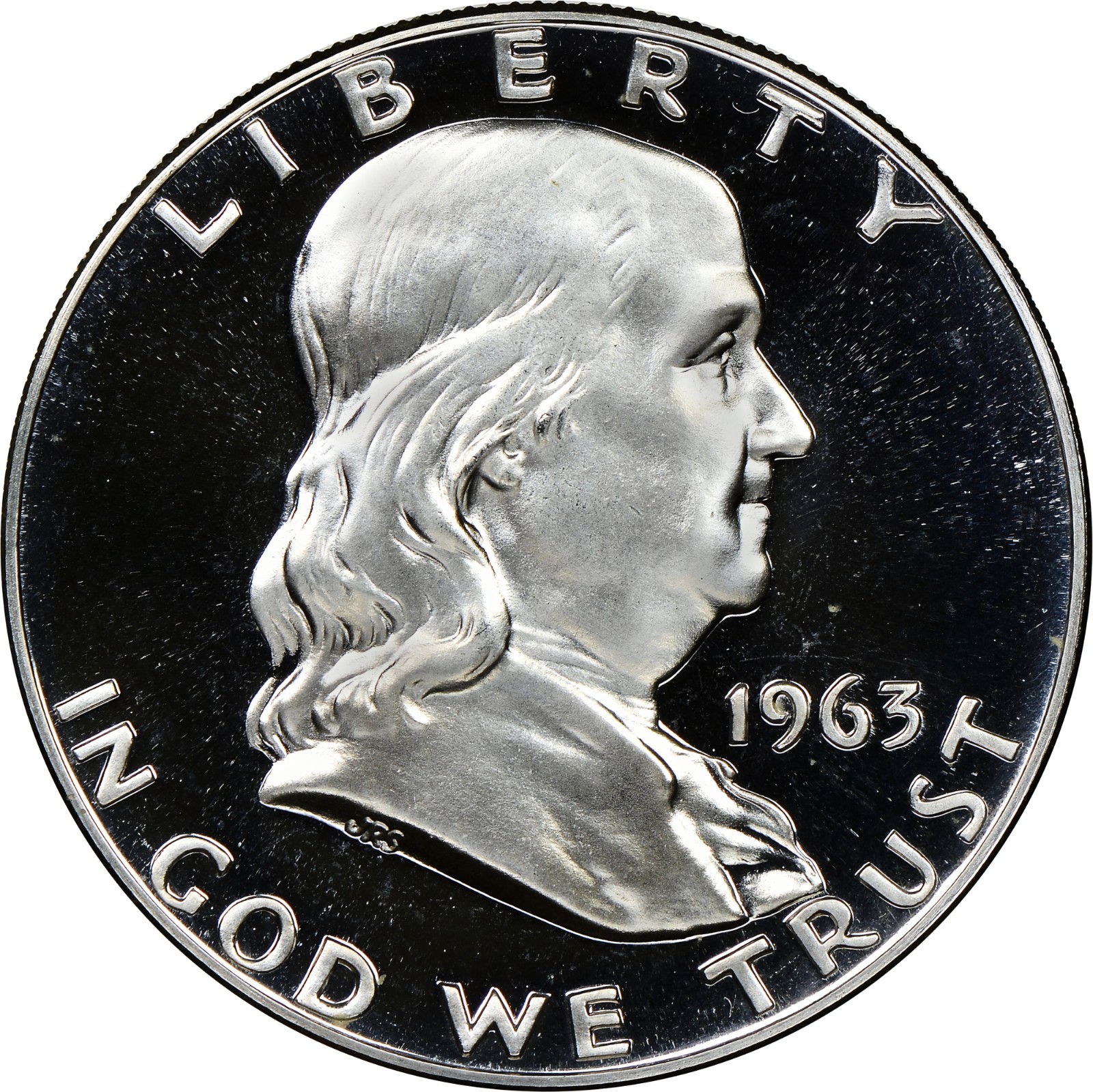 1963 Proof Franklin Silver 50¢ **VERY NICE COIN** (Stock Photo)