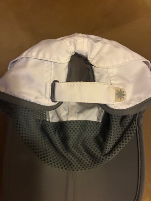 EUC Sunday Afternoons foldable vented running hiking cap white size L