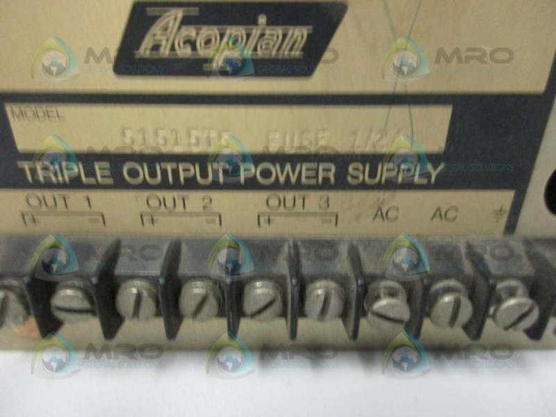 ACOPIAN 51515T5 POWER SUPPLY UNMP