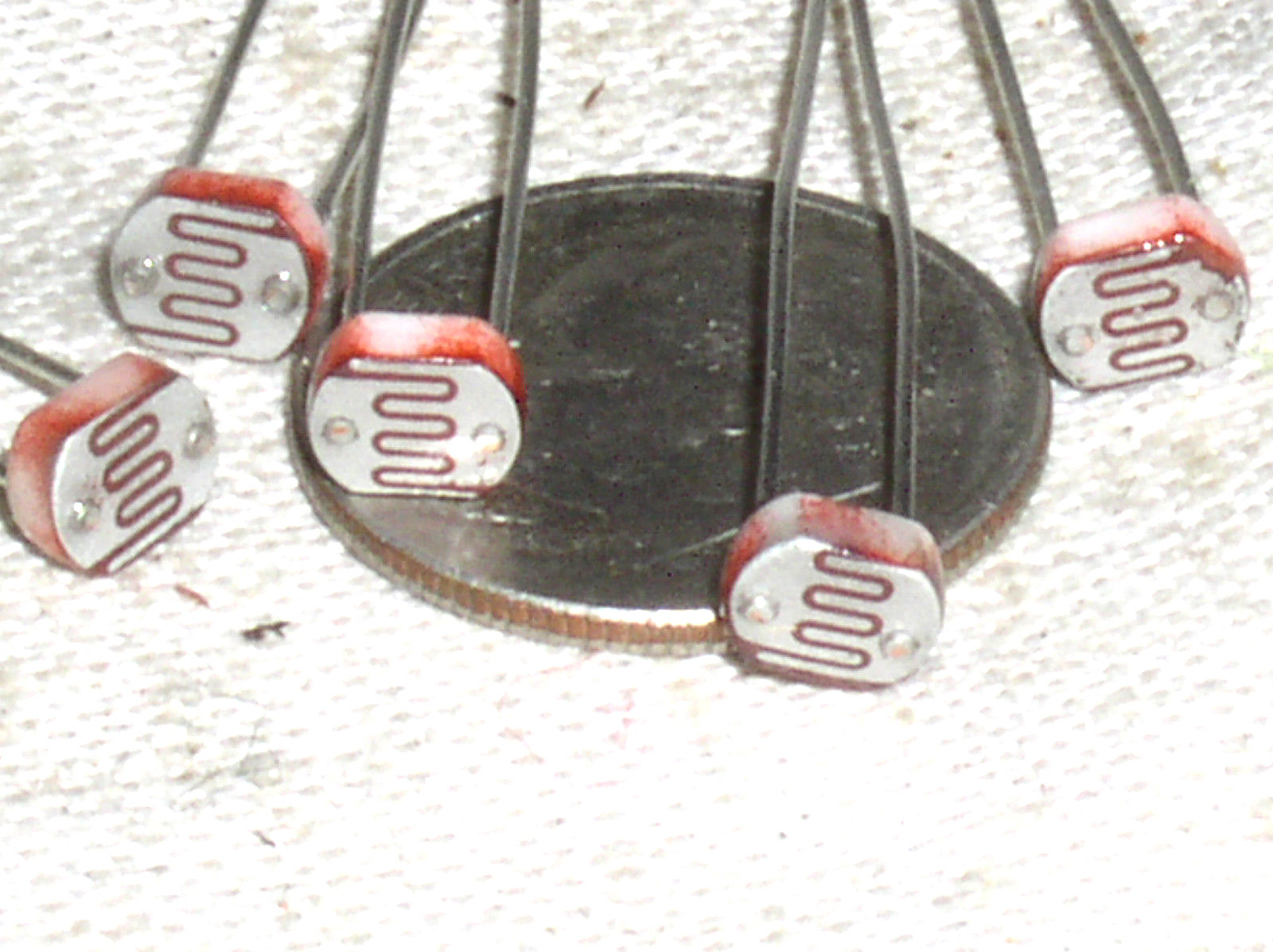5 CDS LDR CADMIUM SULFIDE PHOTOCELL LIGHT SENSOR PHOTO CELL RESISTOR 50K-3M USA