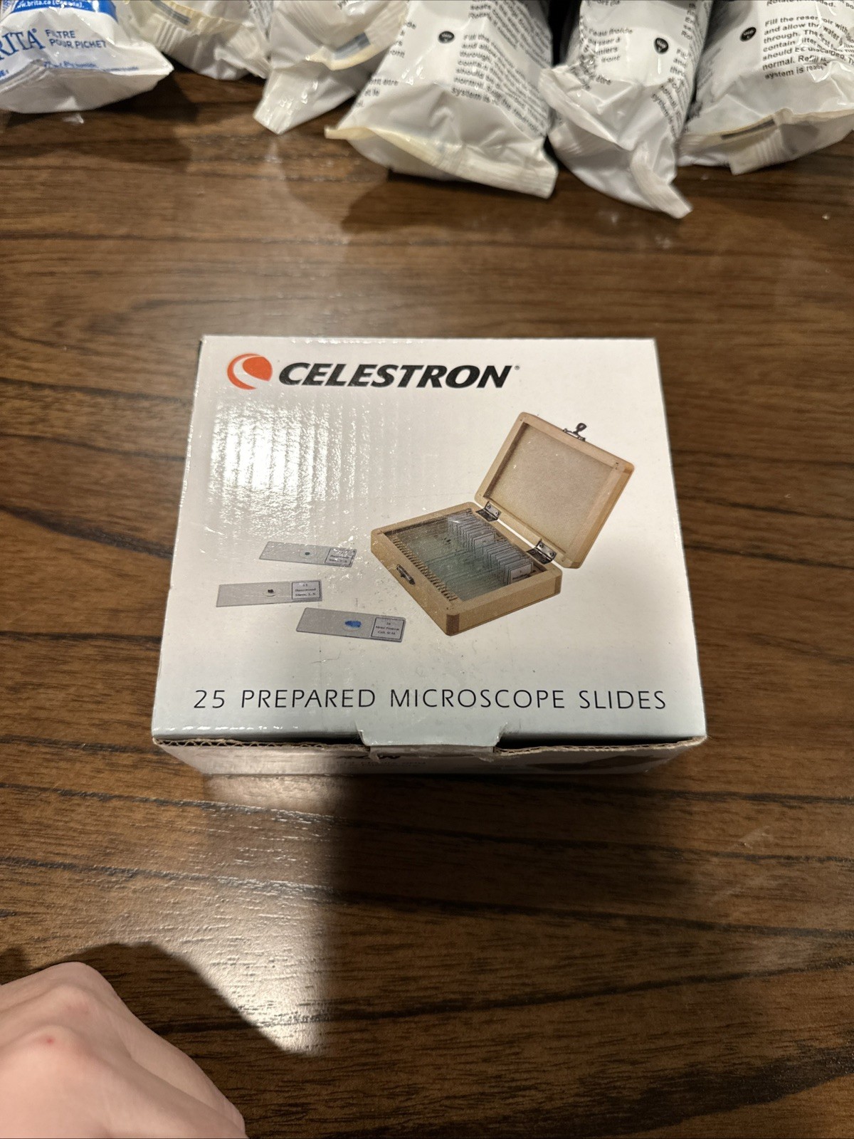Celestron 25 Prepared Microscope Slide Kit with Storage Case - Celestron #44410