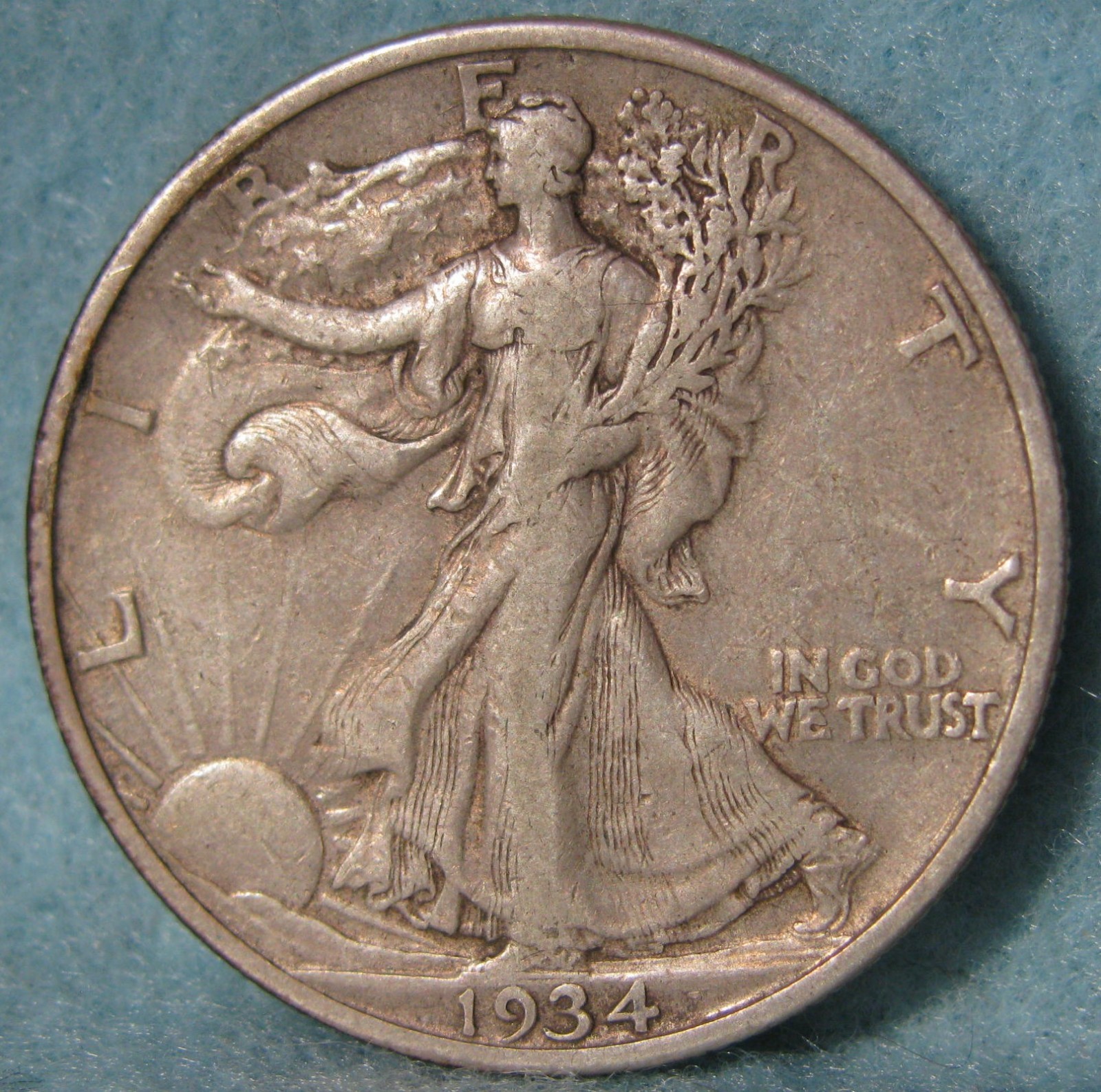 1934-S Walking Liberty Silver Half Dollar High Grade Old US Coin #561
