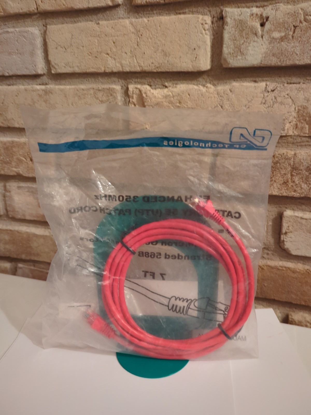 Enhanced 350MHz Category 5E UTP Patch Cord 7 Ft CP Technologies