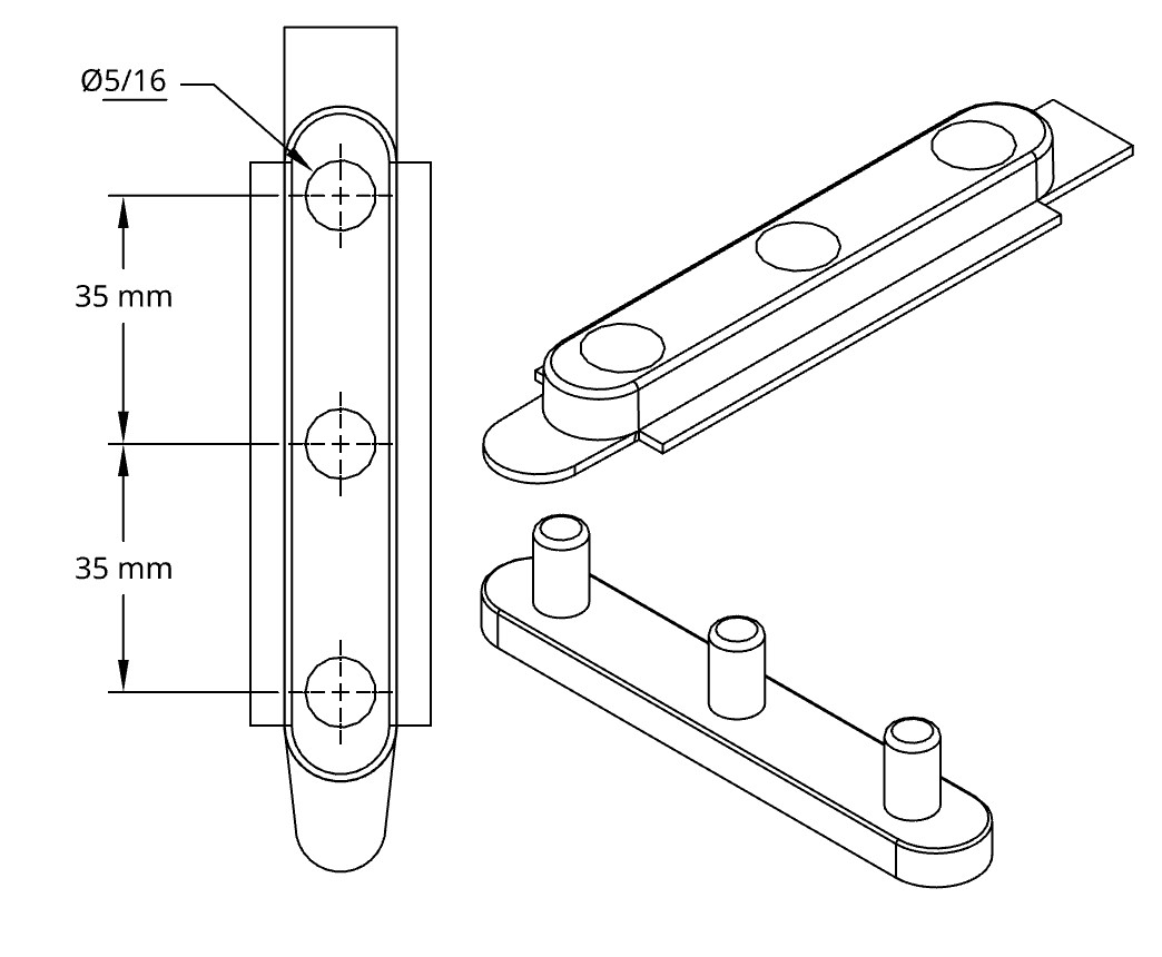 Complete Usonian Modular Tuning Machine Locator System