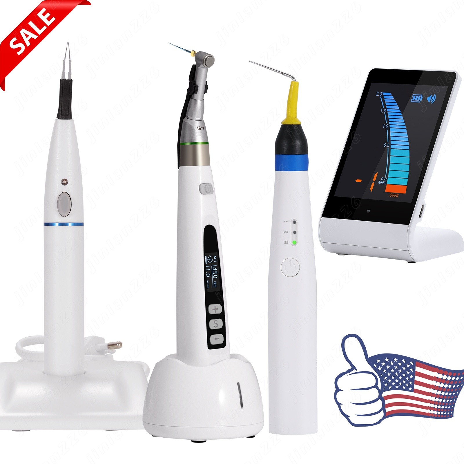 Dental Cordless LED 16:1 Endo Motor / Apex Locator Root Canal Finder/ Gum Cutter