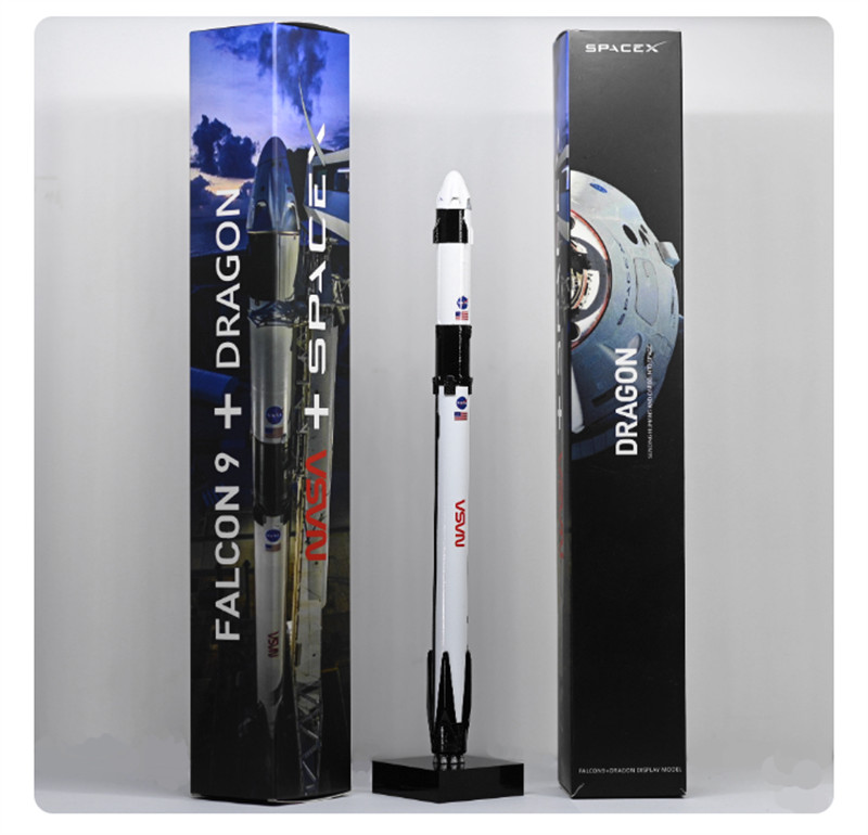 SpaceX Falcon 9 - Crew Dragon Rocket 1:233 Model Static Model Statue Scale Gift