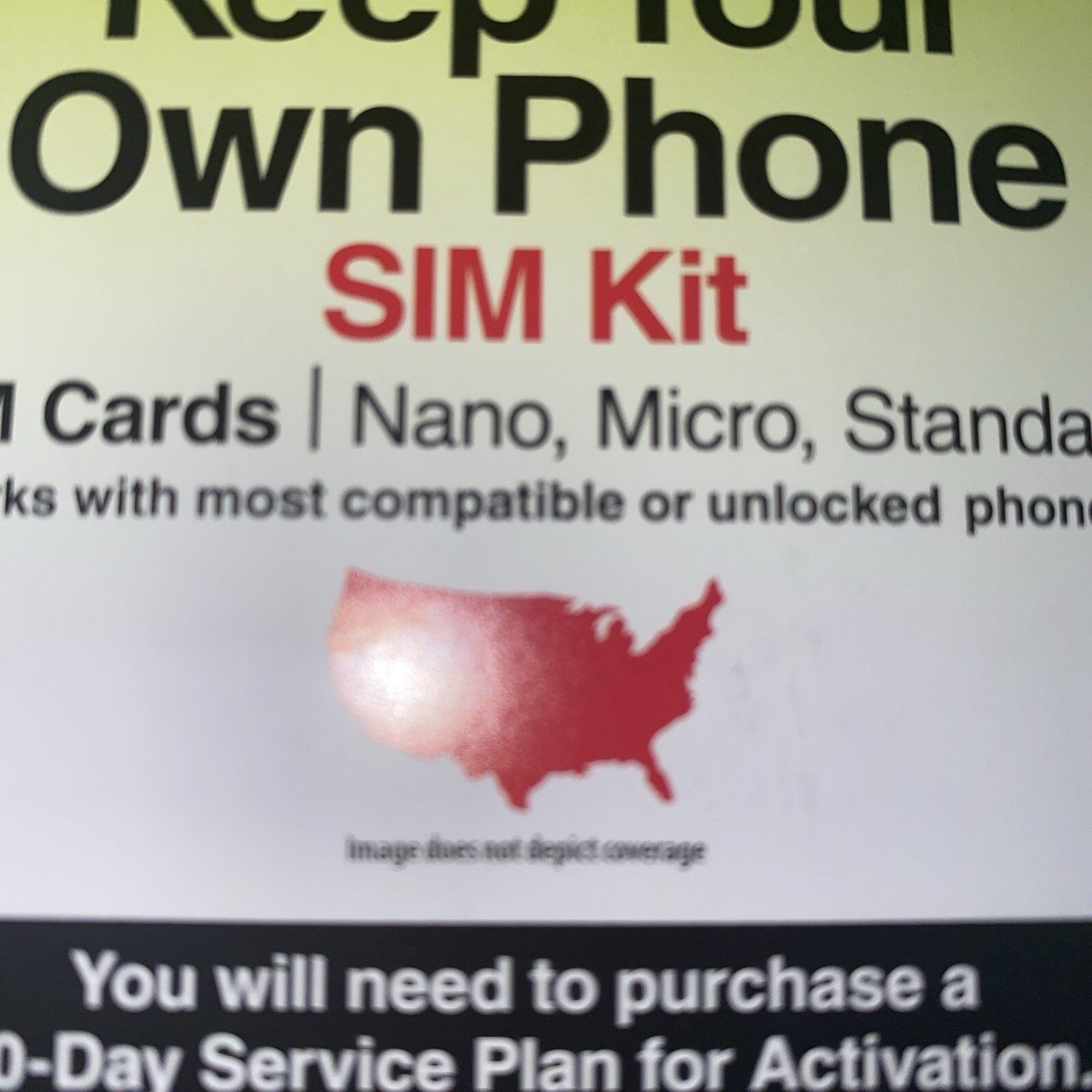 10x Straight Talk CDMA Activation Kit SIM Card Power By Verizon Nano Fit IPhone