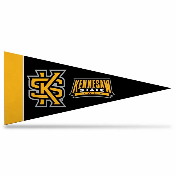 CUSA Kennesaw State Owls Mini Pennant 9X4 inch felt banner flag made in USA
