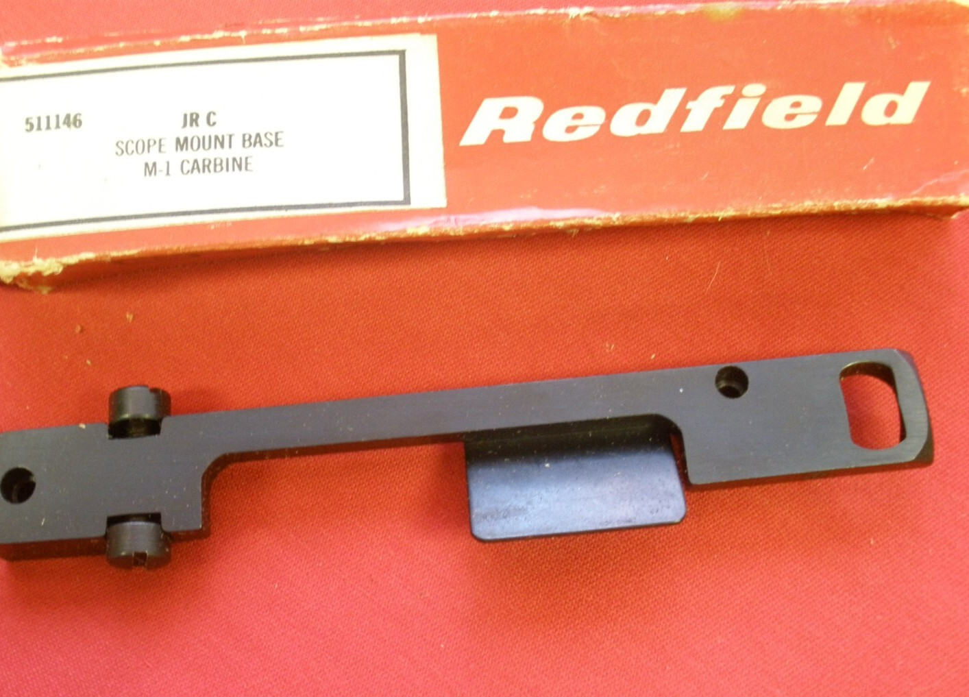 unique rare Peep Sight equipped REDFIELD Junior C scope base for G.I. 30 Cal
