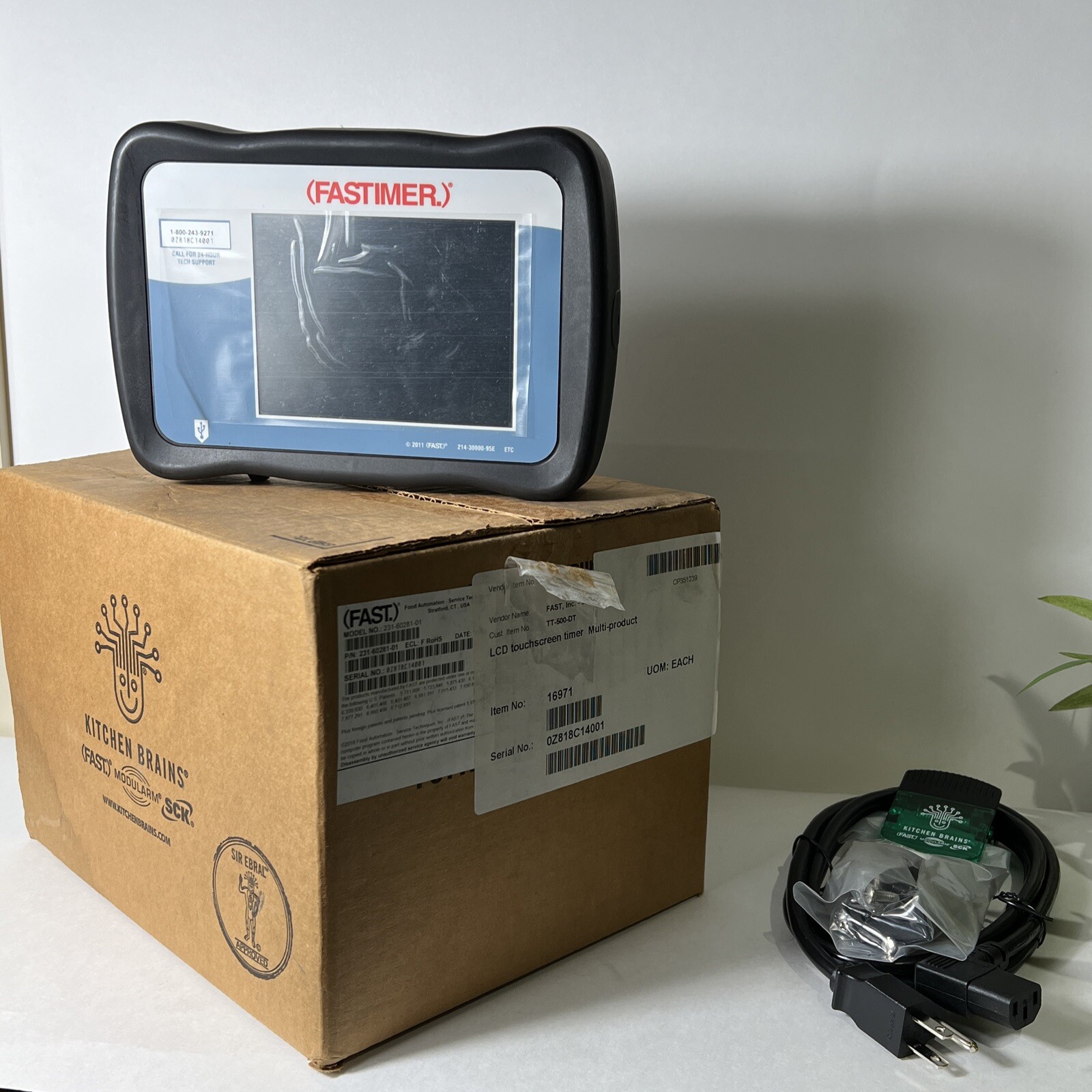 FASTIMER TT-500-DT LCD TouchScreen Timer  Programmed To A Restaurant