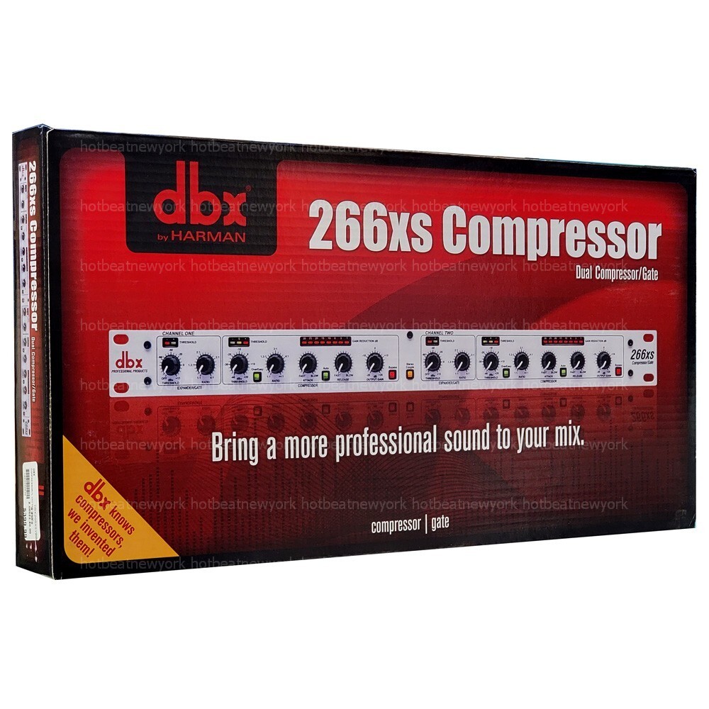 dbx 266XS 2-Channel Compressor Limiter Gate Dynamic Processor