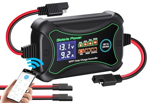 10A MPPT Wireless Solar Charge Controller with BT,  12 30Volts, MPPT 10Amp BT