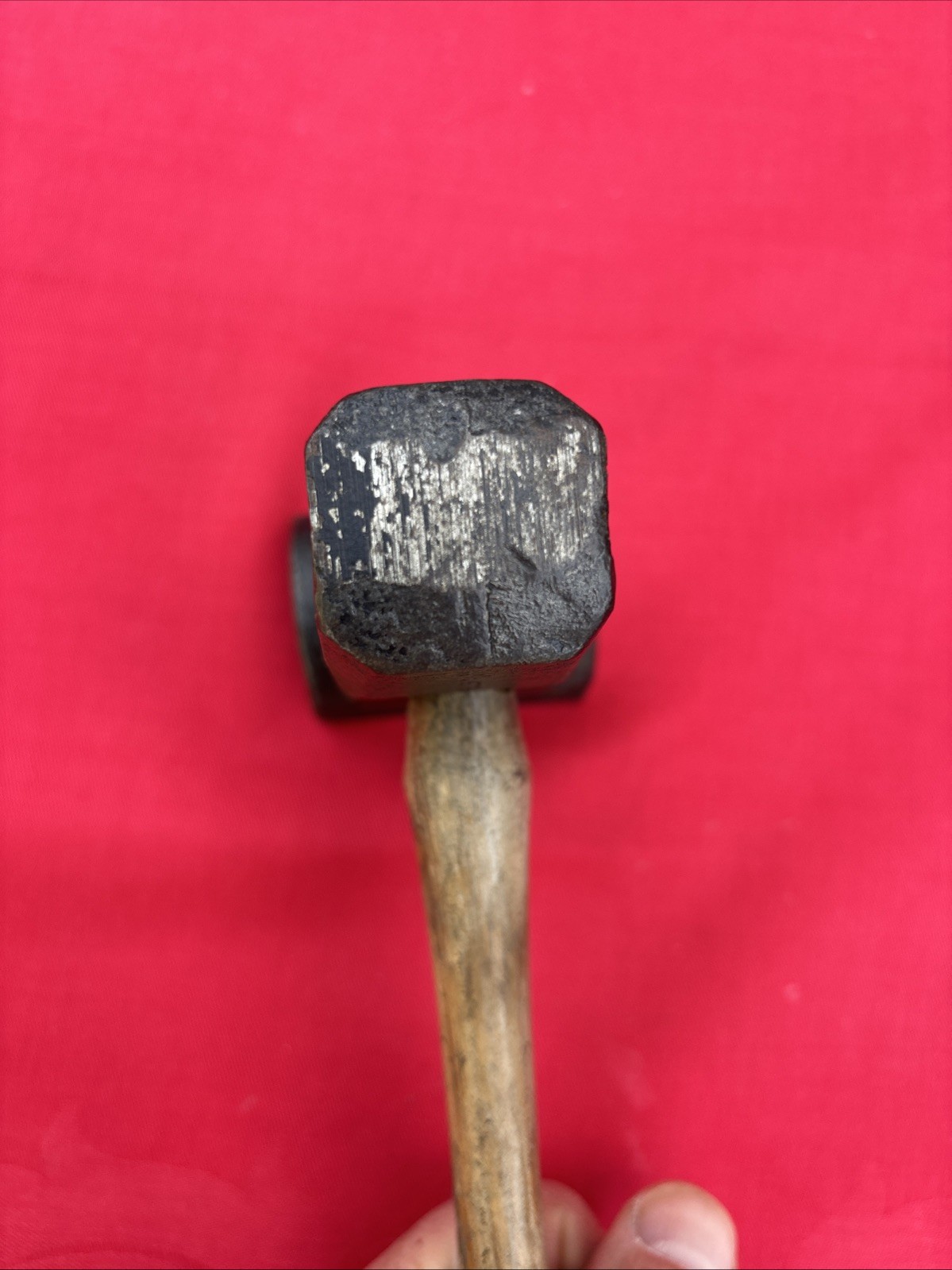 HELLER - 5/8" - BLACKSMITH TOP SWAGE HAMMER - ALL ORIGINAL WITH HANDLE -