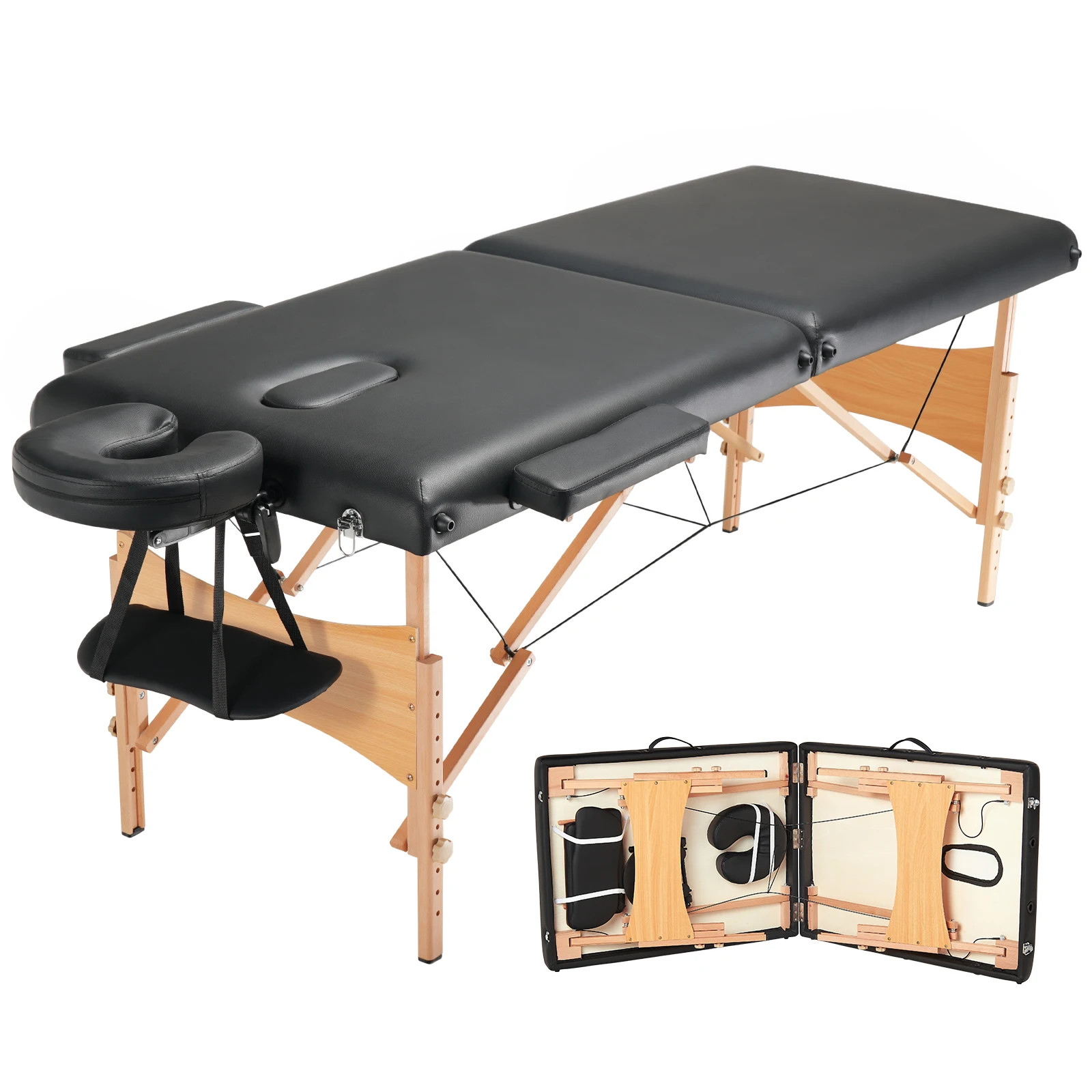 Portable Massage Table Folding Lightweight Salon Tattoo Bed Massage Home Beauty
