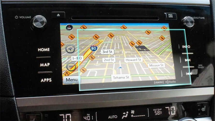 Crystal Clear Screen Protector for 2015 Subaru OutBack Vehicle Navigation