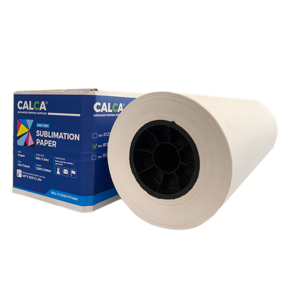 USA 15Rolls 81gsm 64" x 328´ Dye Sublimation Paper for Heat Transfer Printing